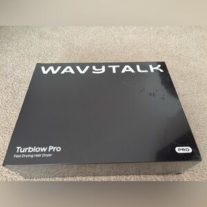 Wavytalk Turblow Pro Black Hair Dryer New In Sealed Box!